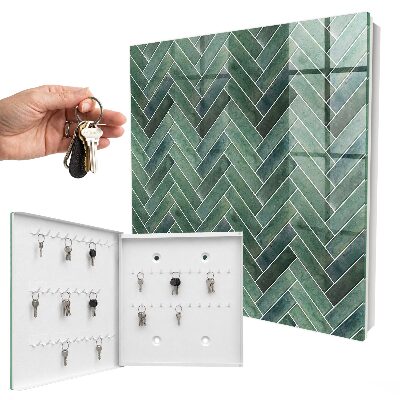 Key box Green fishbone