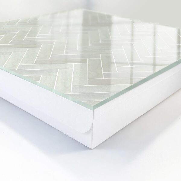 Key storage box Herringbone pattern