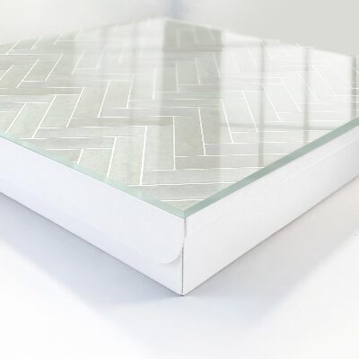 Key storage box Herringbone pattern