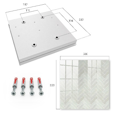 Key storage box Herringbone pattern