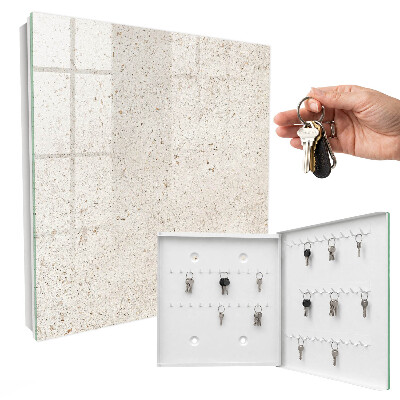 Key storage box Beige elegance