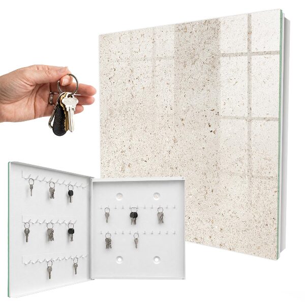 Key storage box Beige elegance