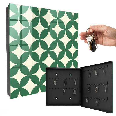 Key cabinet for wall Green wheels