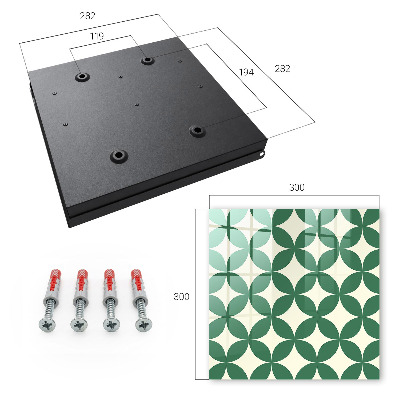 Key cabinet for wall Green wheels