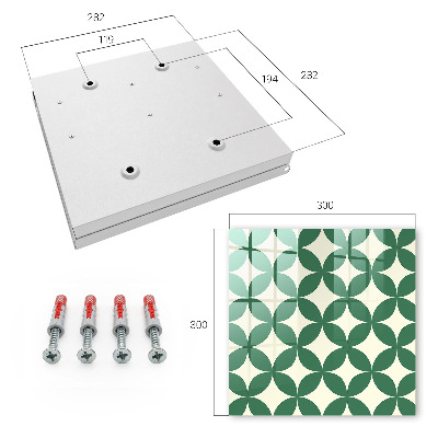 Key cabinet for wall Green wheels