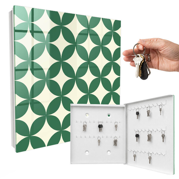 Key cabinet for wall Green wheels