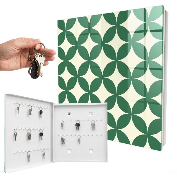 Key cabinet for wall Green wheels