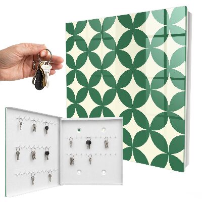 Key cabinet for wall Green wheels