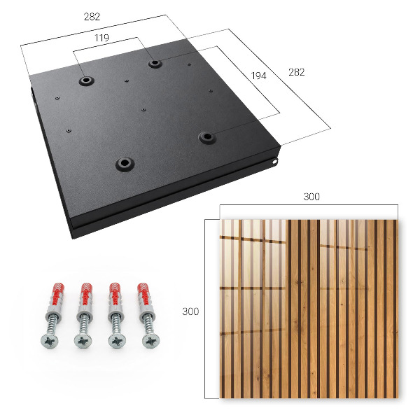 Key box Wooden wall
