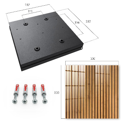 Key box Wooden wall