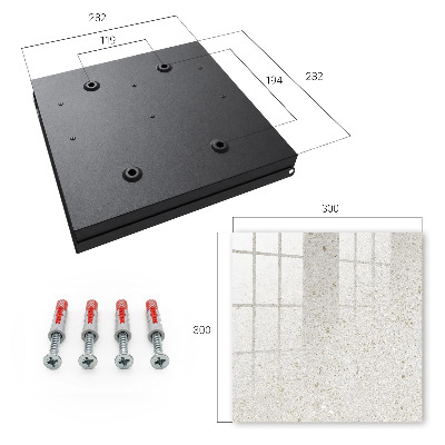 Key cabinet for wall Beige stone