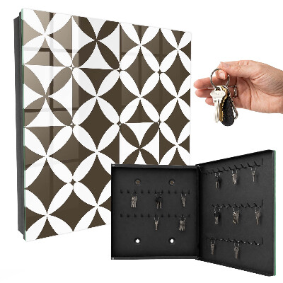 Key cabinet for wall Geometric composition