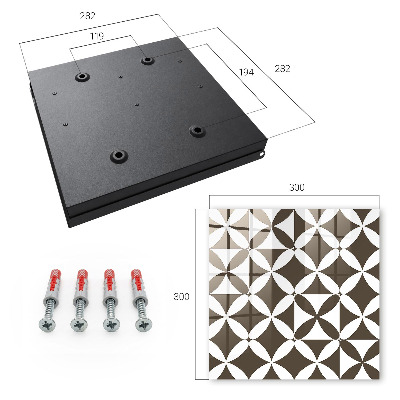 Key cabinet for wall Geometric composition