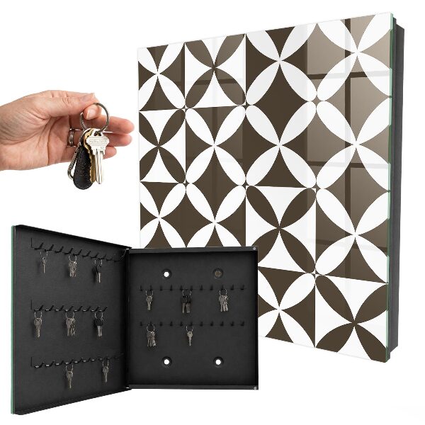Key cabinet for wall Geometric composition