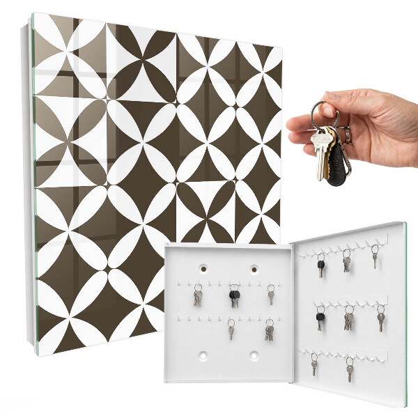 Key cabinet for wall Geometric composition