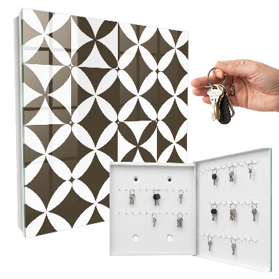 Key cabinet for wall Geometric composition