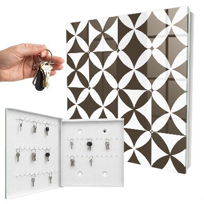 Key cabinet for wall Geometric composition