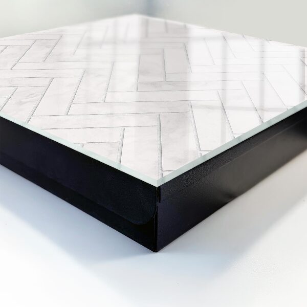 Key storage box Marble herringbone