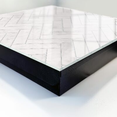 Key storage box Marble herringbone