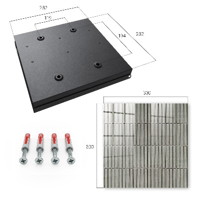 Key box Gray tiles