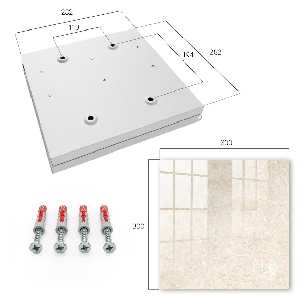 Key storage box Creamy elegance