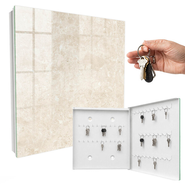 Key storage box Creamy elegance