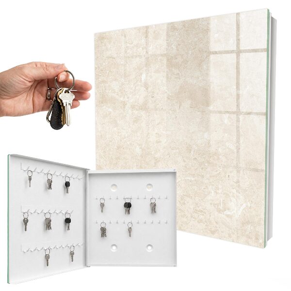 Key storage box Creamy elegance