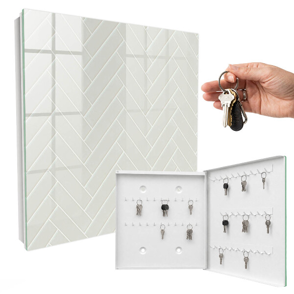 Key cabinet for wall Delicate fish bone