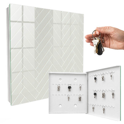 Key cabinet for wall Delicate fish bone