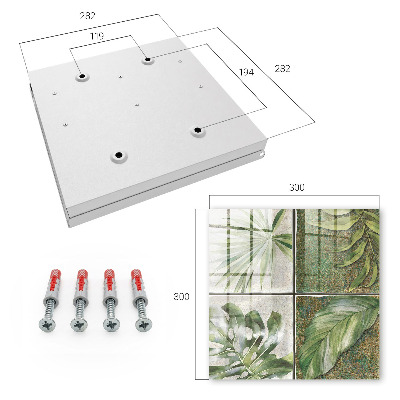 Key box Plant tiles