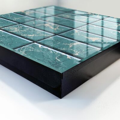 Key cabinet for wall Turquoise marble