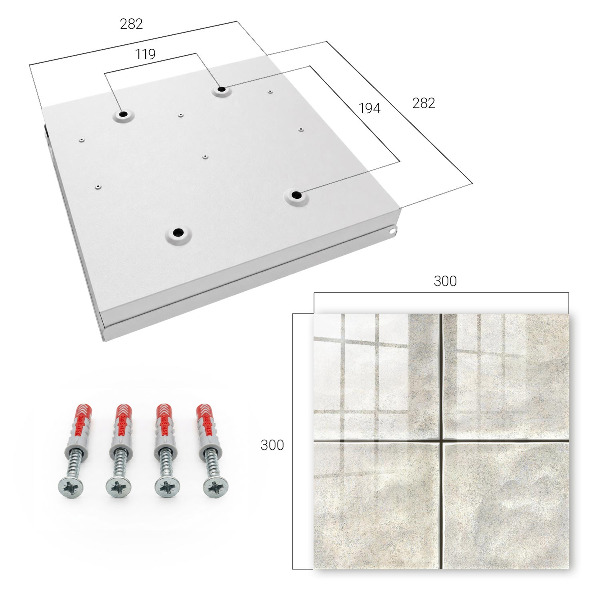 Key box Beige tiles