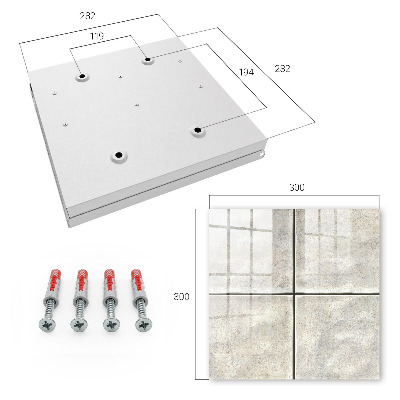Key box Beige tiles