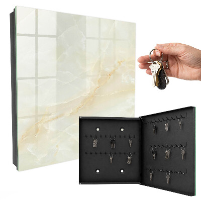 Key cabinet for wall The elegance of marble