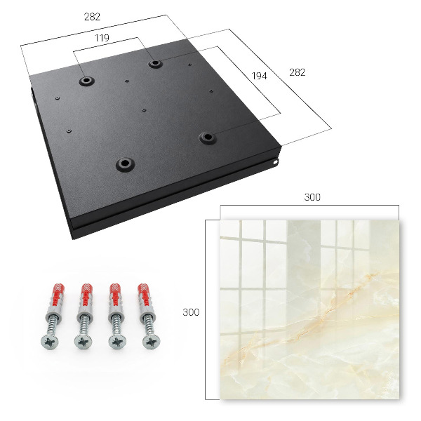 Key cabinet for wall The elegance of marble