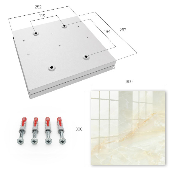 Key cabinet for wall The elegance of marble