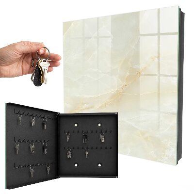 Key cabinet for wall The elegance of marble