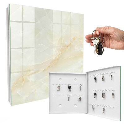 Key cabinet for wall The elegance of marble