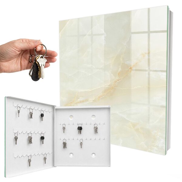 Key cabinet for wall The elegance of marble
