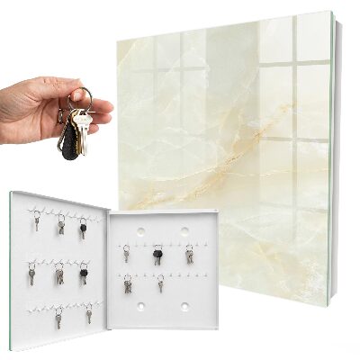 Key cabinet for wall The elegance of marble