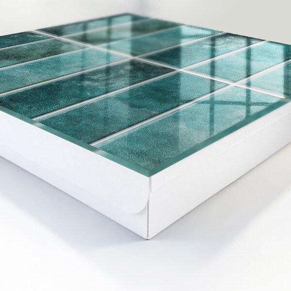 Key cabinet for wall Turquoise tiles
