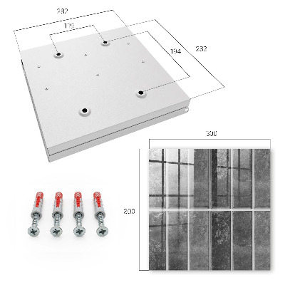 Key box Gray tiles