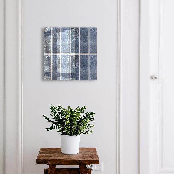 Key cabinet for wall Blue tiles