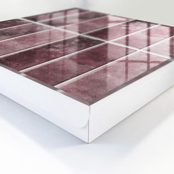 Key storage box Burgundy tiles