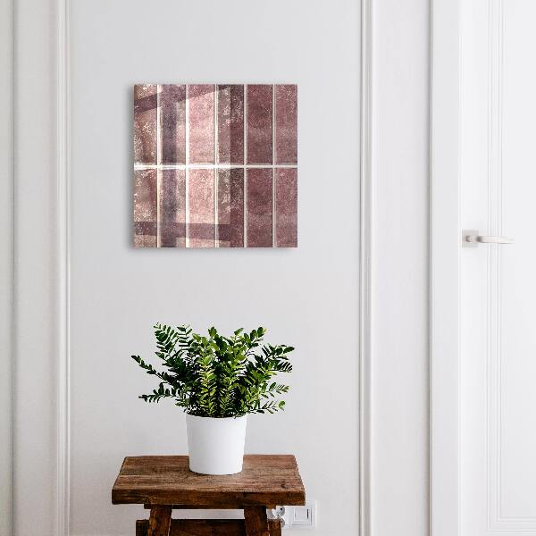 Key storage box Burgundy tiles