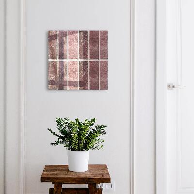 Key storage box Burgundy tiles