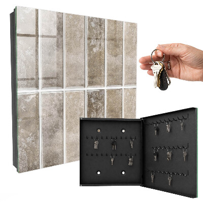 Key cabinet for wall Elegant tiles