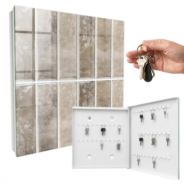 Key cabinet for wall Elegant tiles