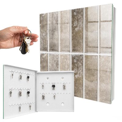 Key cabinet for wall Elegant tiles