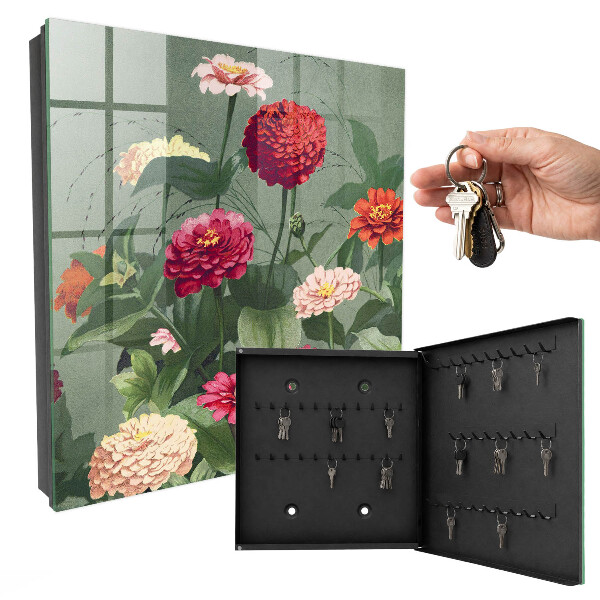 Key cabinet for wall Blooming garden